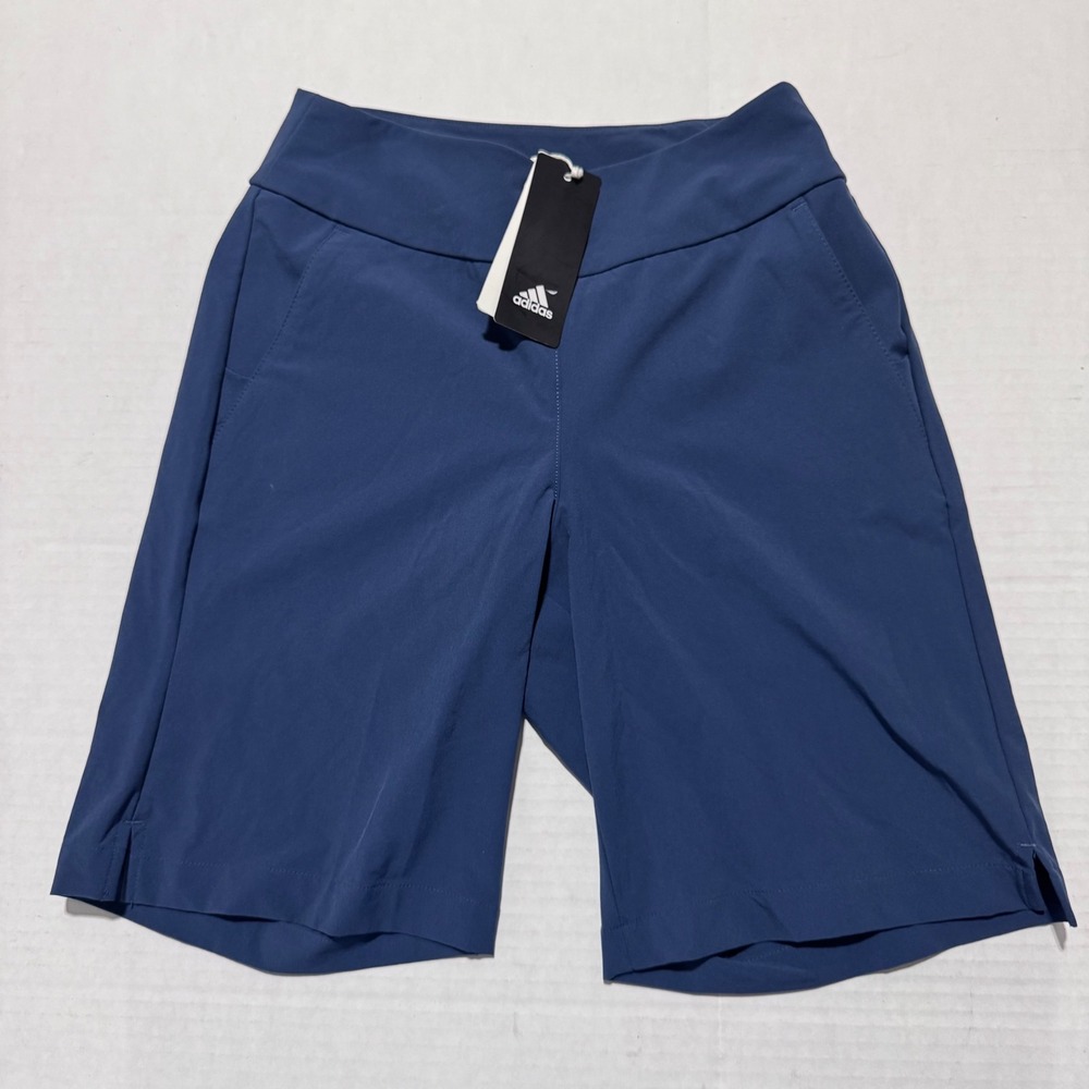 Adidas Modern Bermuda Golf Shorts Womens XS Crew Navy Blue GL6748 NWT